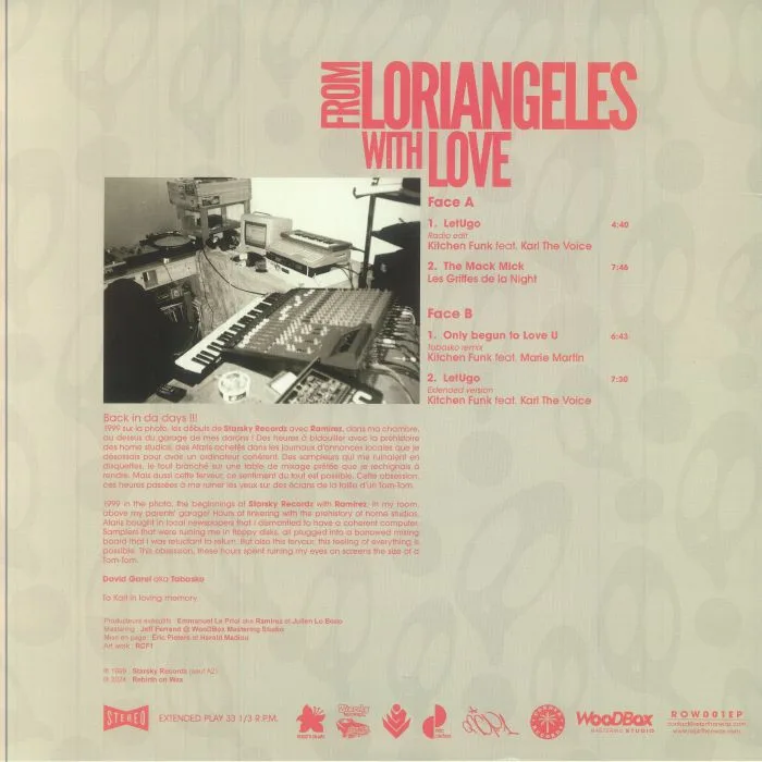 Обратная сторона обложки — KITCHEN FUNK / LES GRIFFES DE LA NIGHT — From Loriangeles With Love