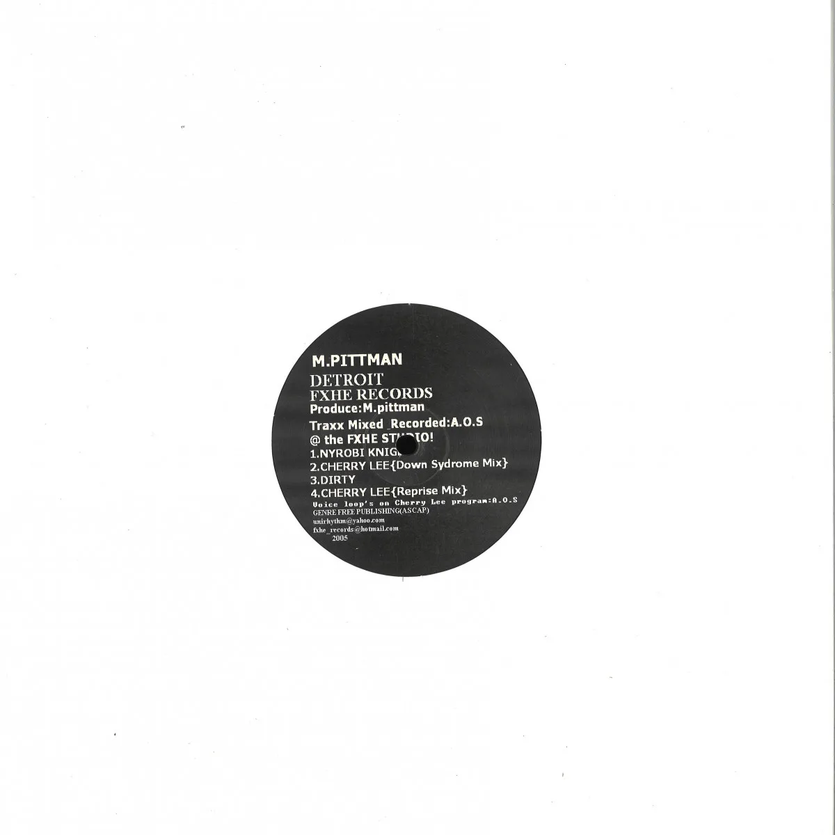 Обратная сторона обложки — Marcellous Pittman — M Pittman EP