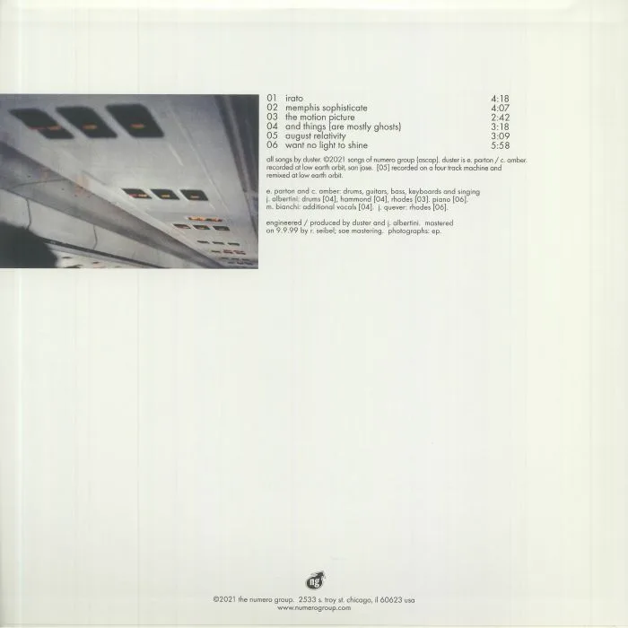 Обратная сторона обложки — DUSTER — 1975 (reissue)