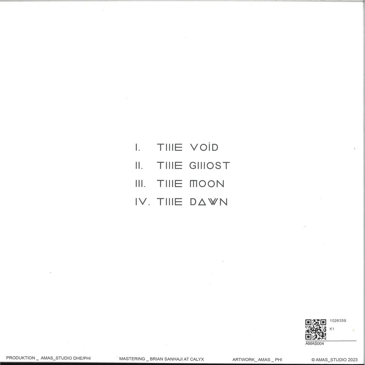 Back cover — Amas — FACE II