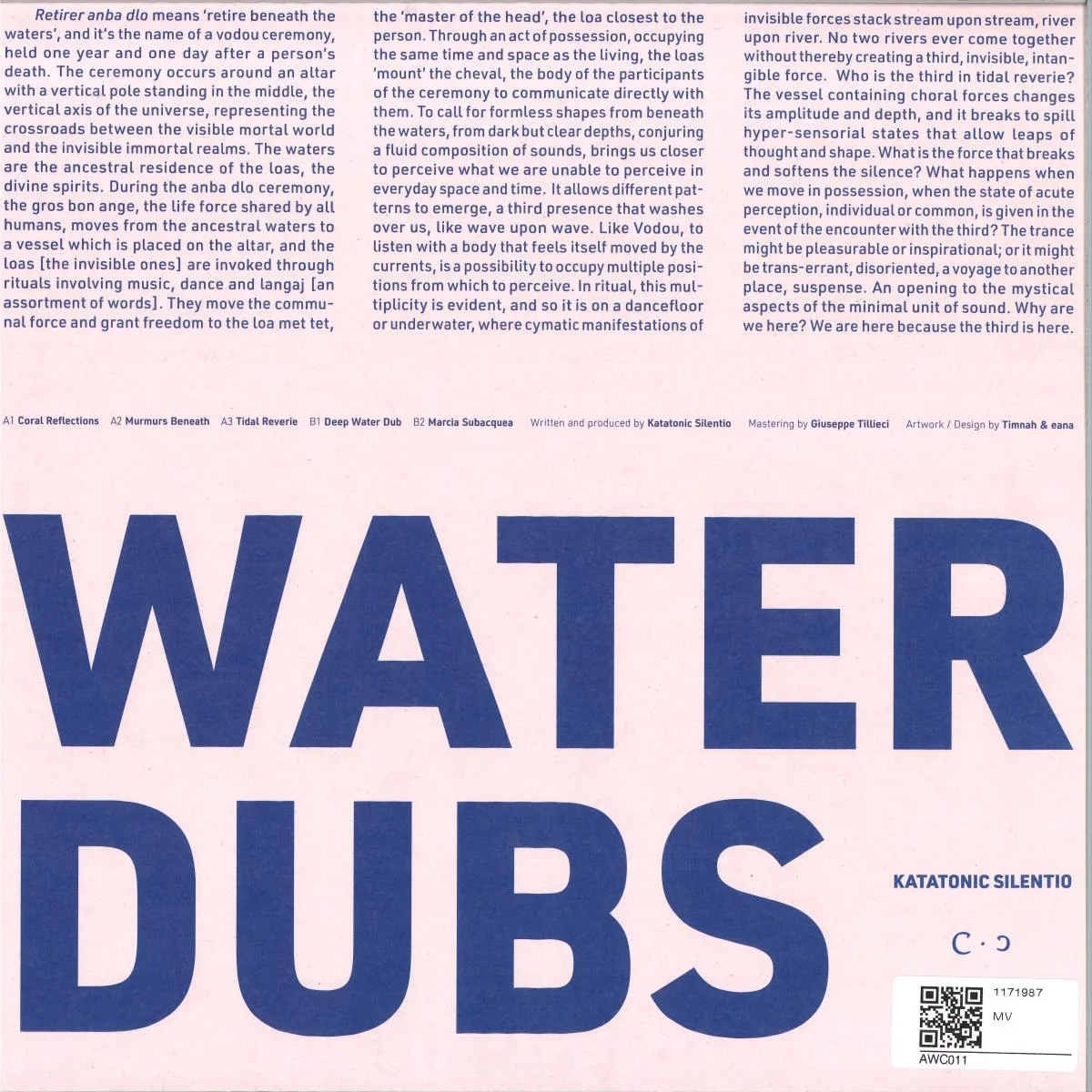 Back cover — Katatonic Silentio — Water Dubs