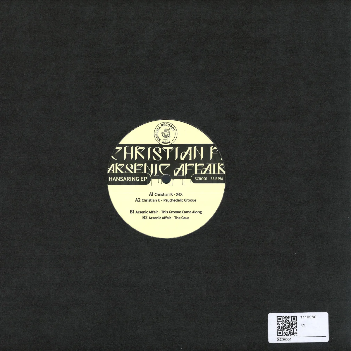 Back cover — Christian F./Arsenic Affair — Hansaring EP