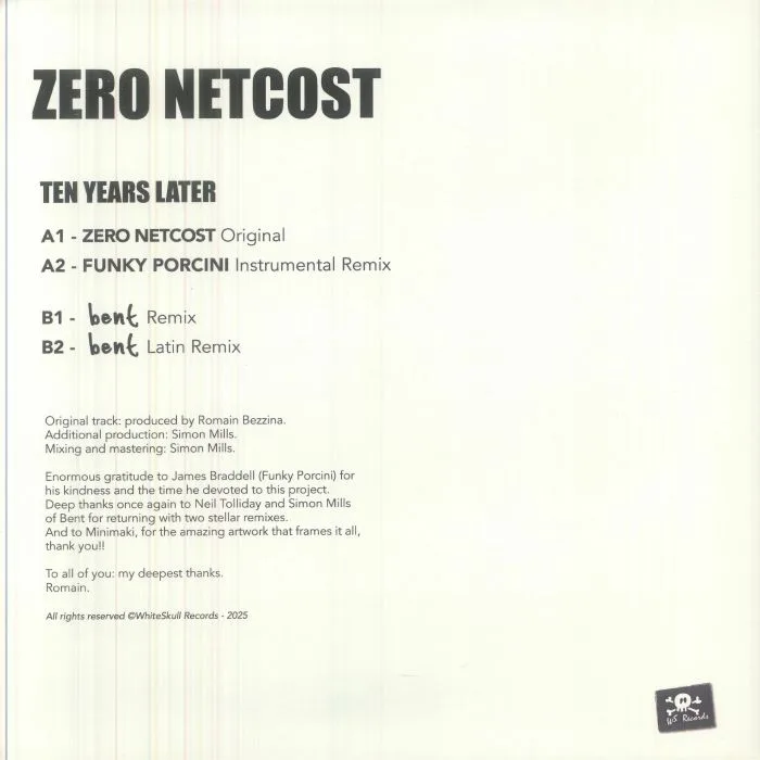Обратная сторона обложки — ZERO NETCOST — Ten Years Later