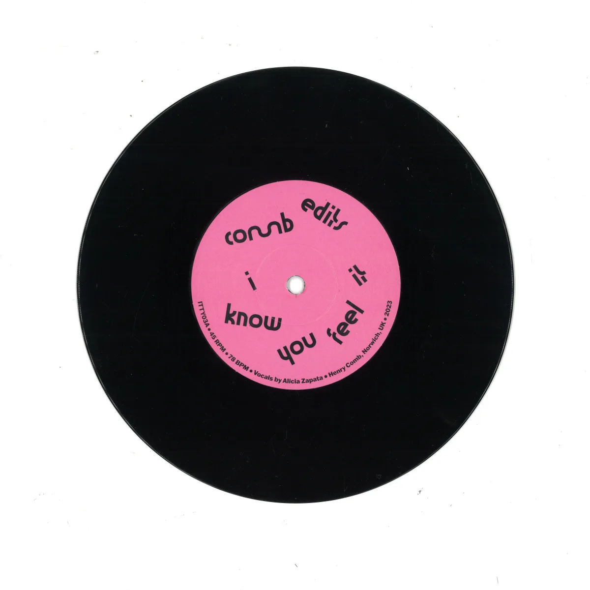 Front cover — Comb Edits — I Know You Feel It