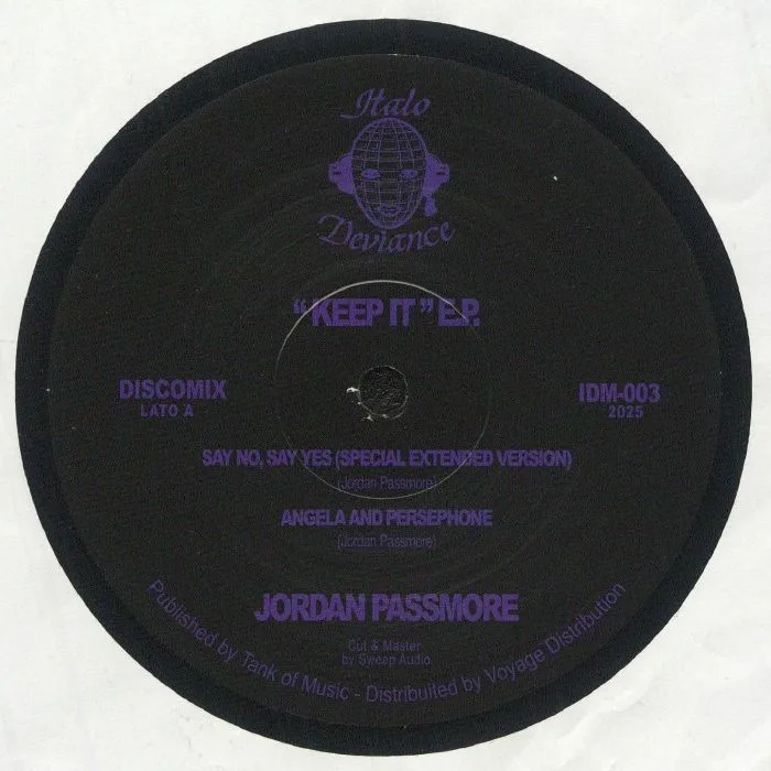 Лицевая сторона обложки — Jordan PASSMORE — Keep It EP