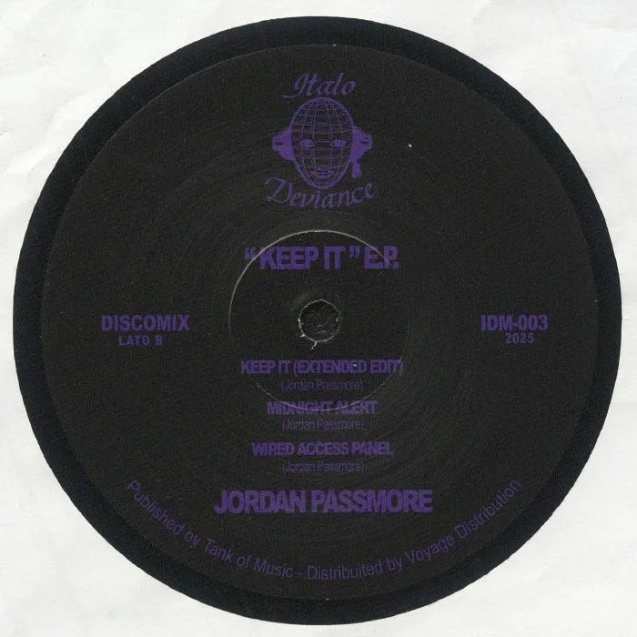 Обратная сторона обложки — Jordan PASSMORE — Keep It EP