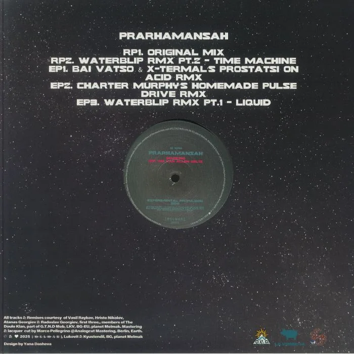 Обратная сторона обложки — PRARHAMANSAH — Bouncing Off The Van Allen Belts