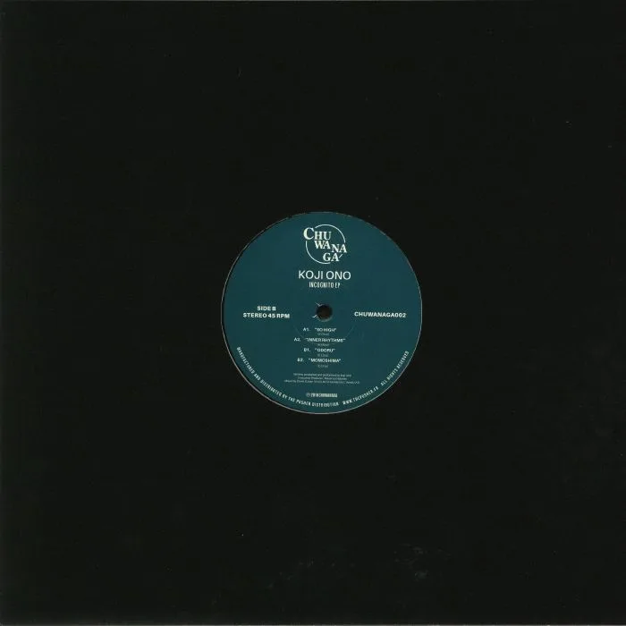 Back cover — Koji ONO — Incognito EP