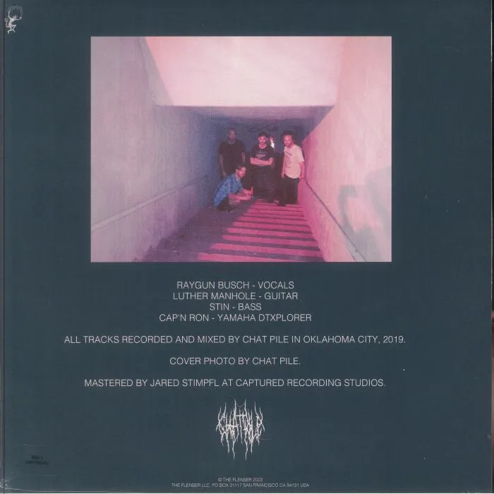 Back cover — CHAT PILE — This Dungeon Earth / Remove Your Skin Please (reissue)