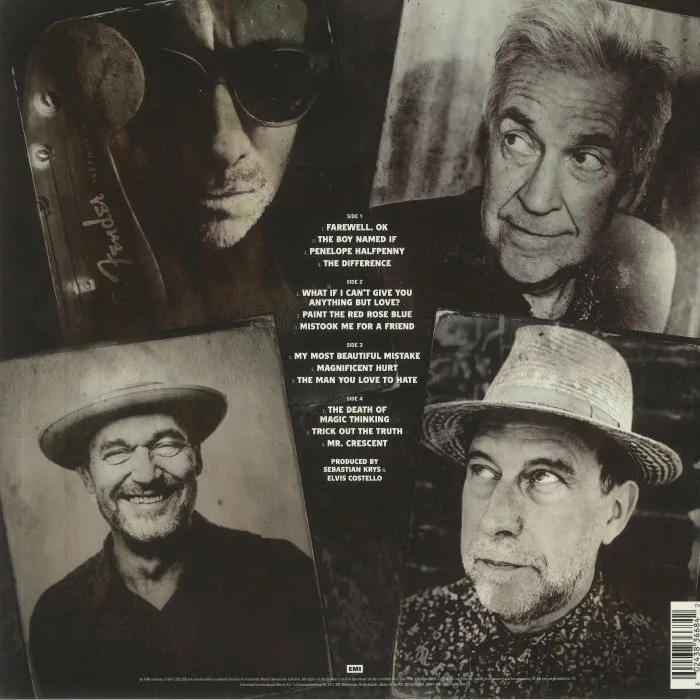 Обратная сторона обложки — Elvis COSTELLO / THE IMPOSTERS — The Boy Named If
