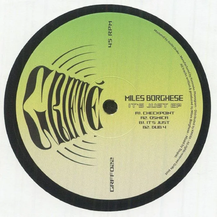 Лицевая сторона обложки — Miles BORGHESE — It's Just EP