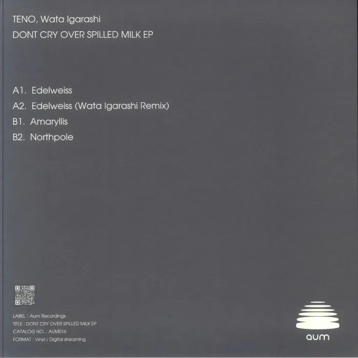 Обратная сторона обложки — TENO / WATA IGARASHI — Dont Cry Over Spilled Milk EP (B-STOCK)