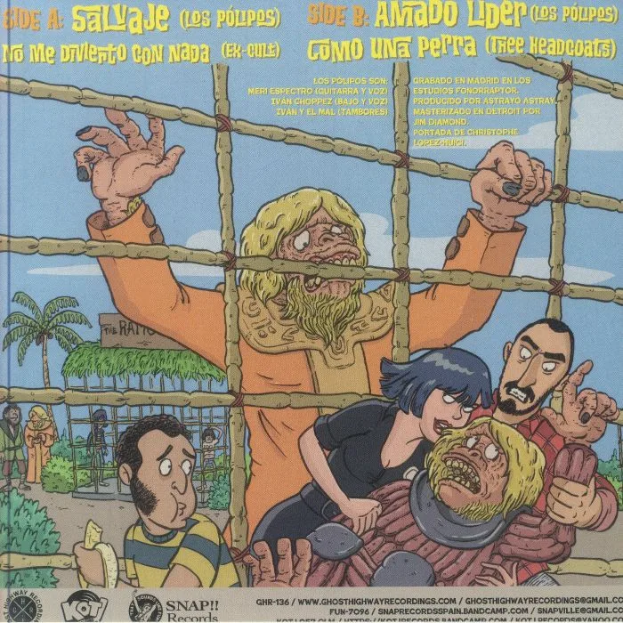 Back cover — LOS POLIPOS — Salvaje