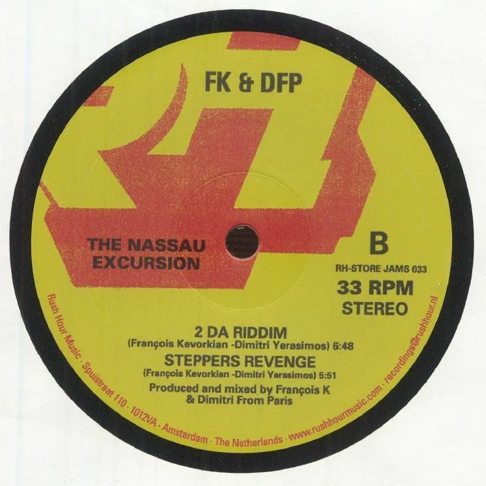 Back cover — FK / DFP aka FRANCOIS K / DIMITRI FROM PARIS — The Nassau Excursion