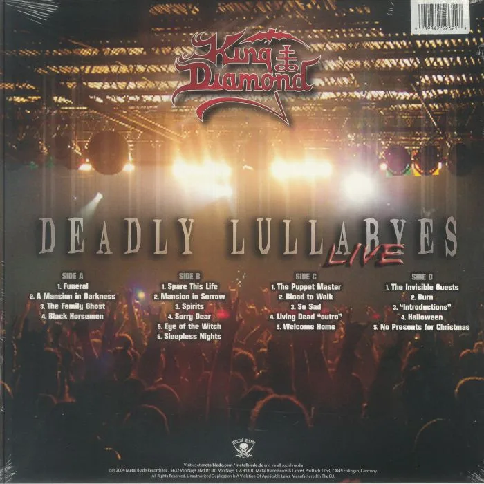 Обратная сторона обложки — KING DIAMOND — Deadly Lullabyes: Live (reissue)