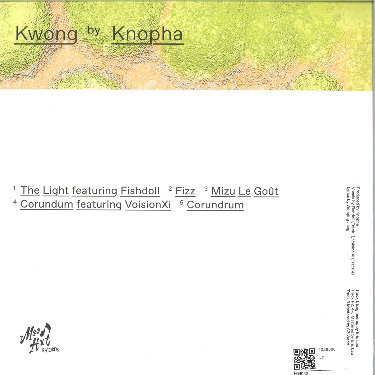 Back cover — Knopha — Kwong