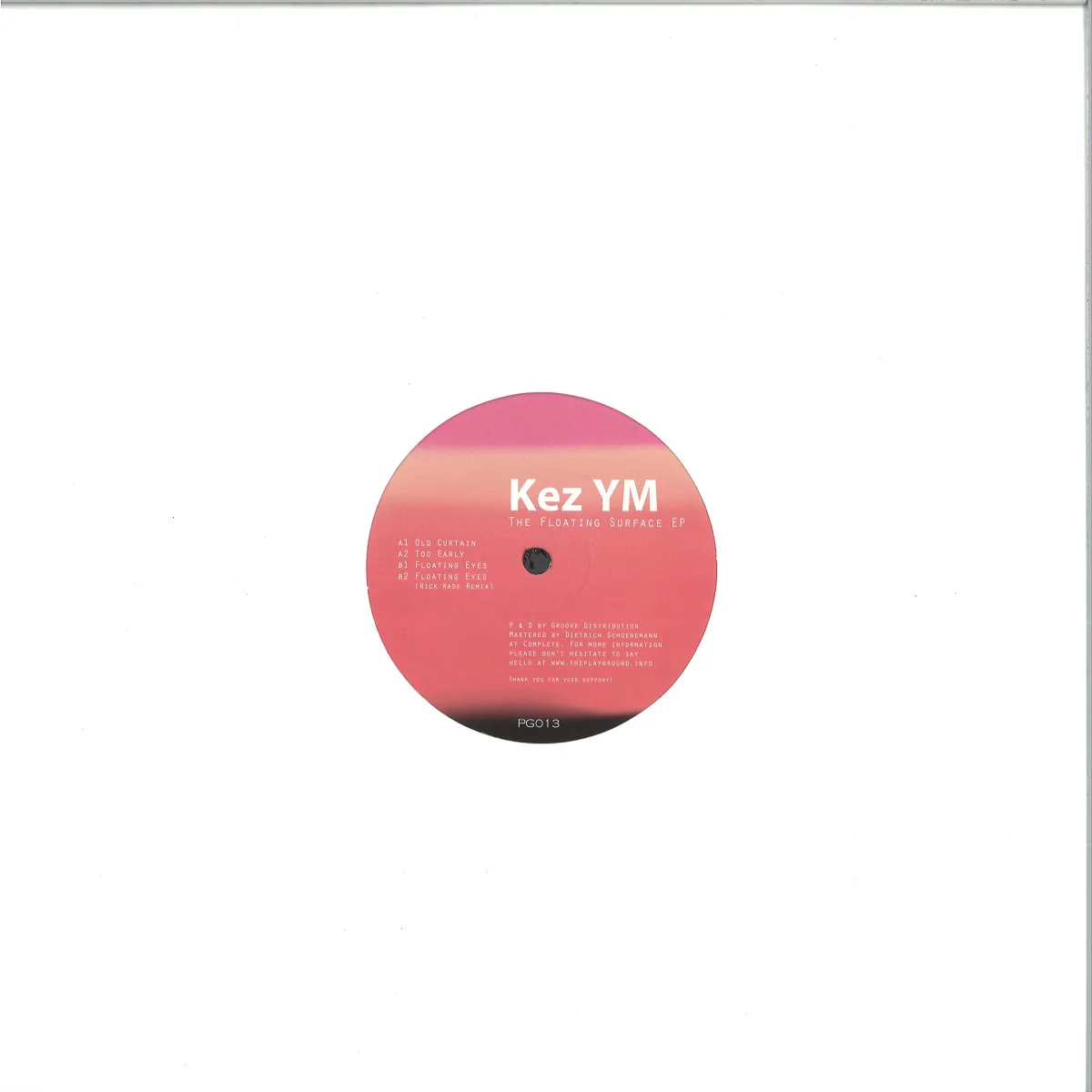 Back cover — Kez Ym — The Floating Surface EP