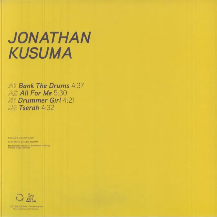 Обратная сторона обложки — Jonathan KUSUMA — Bank The Drums EP