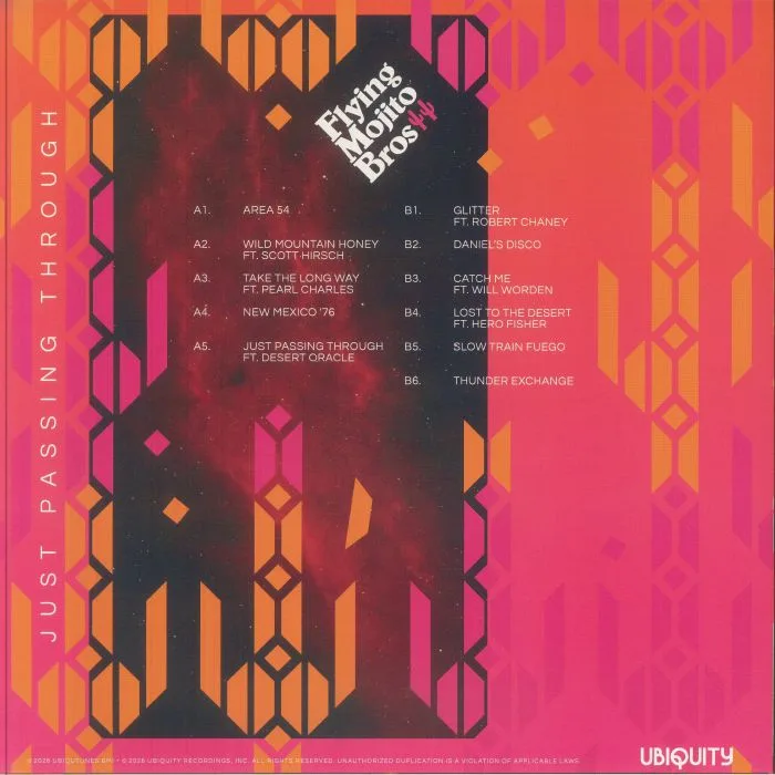 Back cover — FLYING MOJITO BROS — Just Passing Through