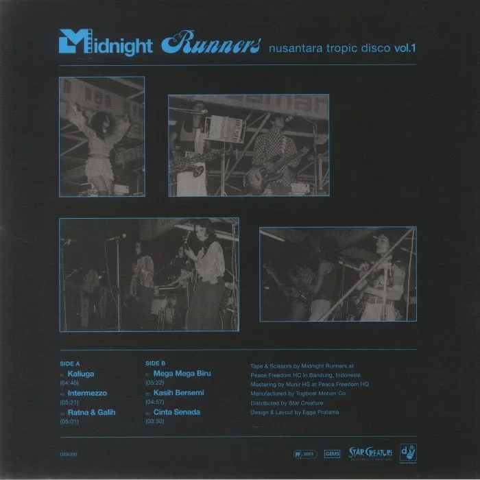 Back cover — MIDNIGHT RUNNERS — Nusantara Tropic Disco Vol 1