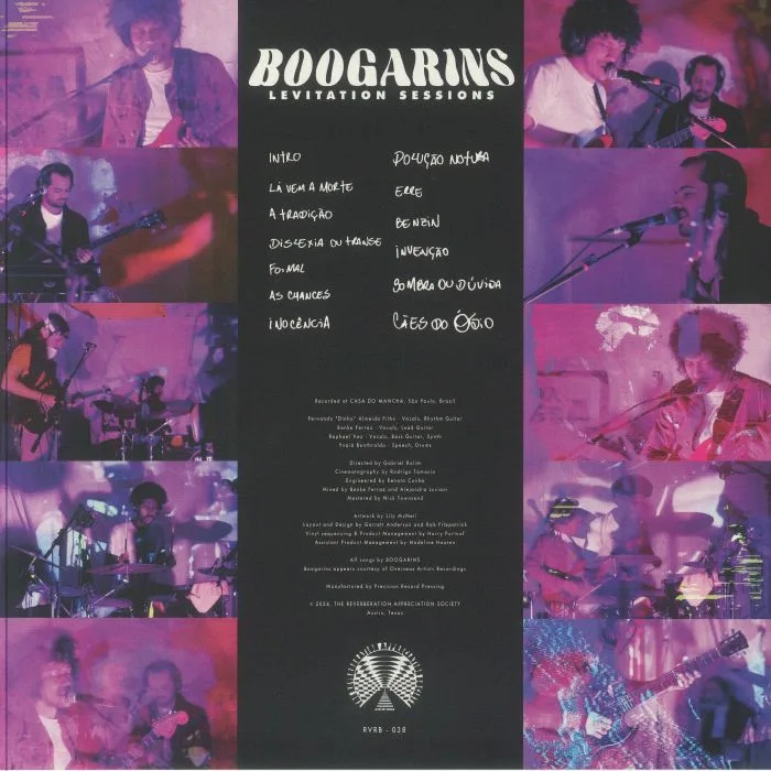 Обратная сторона обложки — BOOGARINS — Levitation Sessions
