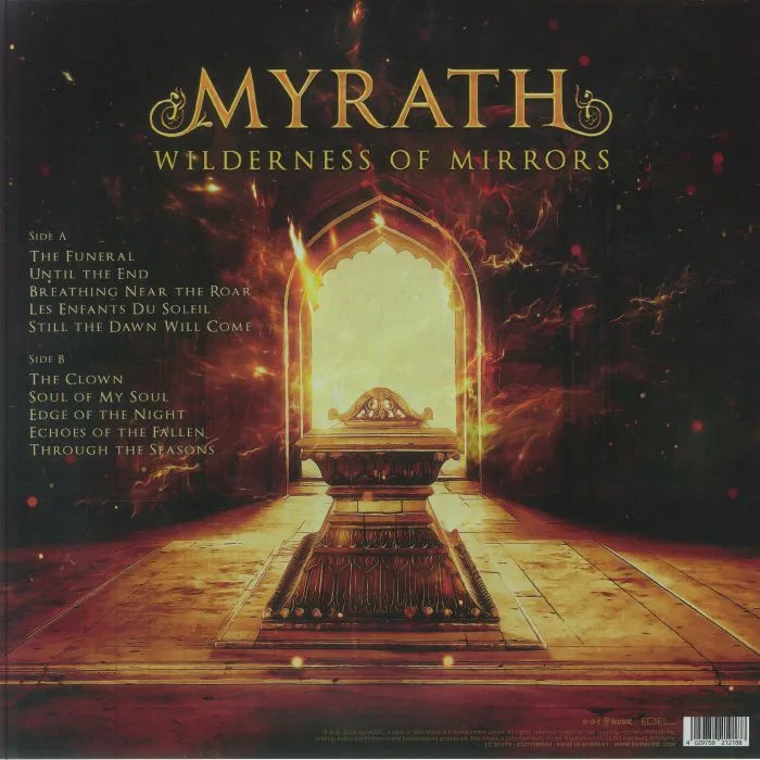 Обратная сторона обложки — MYRATH — Wilderness Of Mirrors