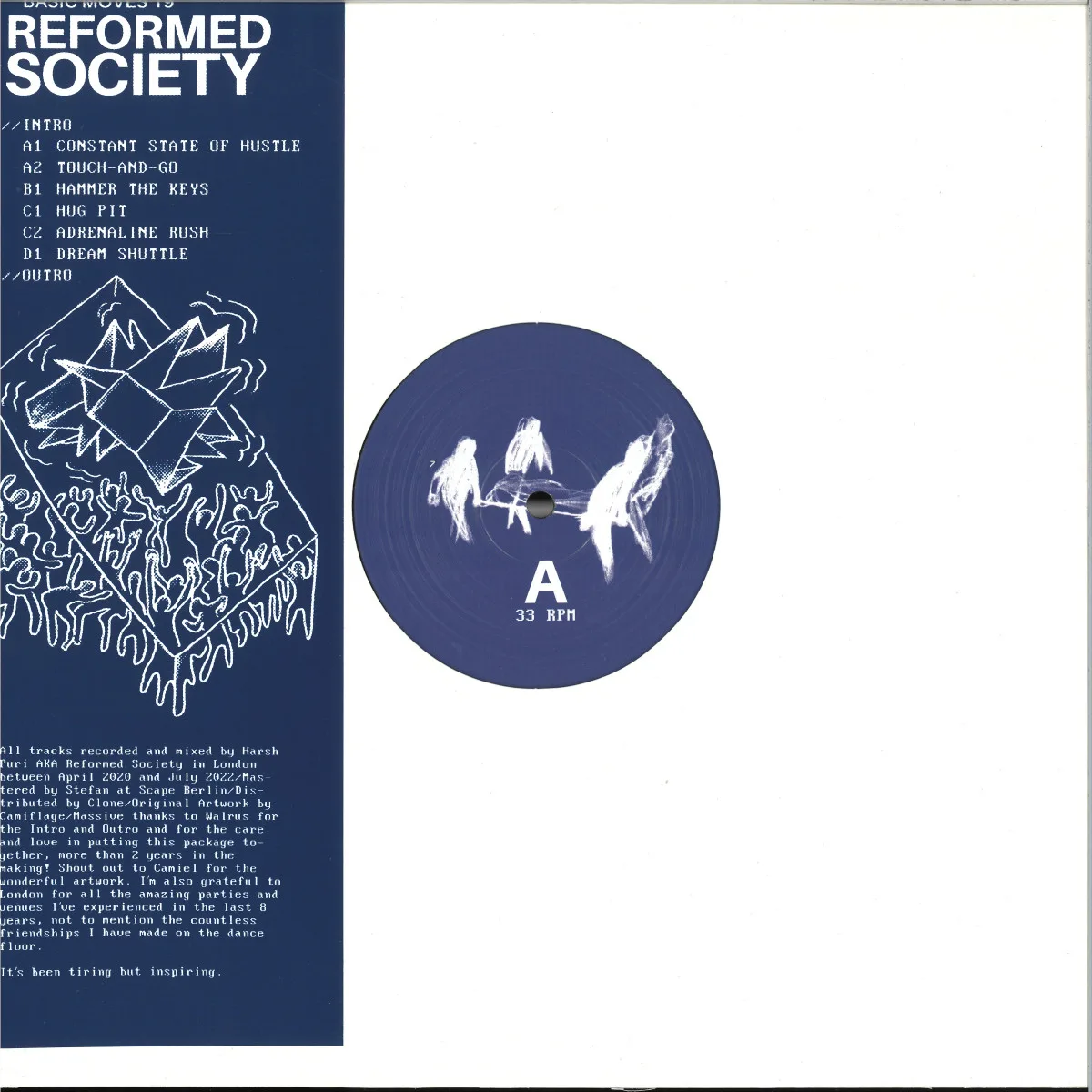 Лицевая сторона обложки — Reformed Society — Basic Moves 19 (2x12")