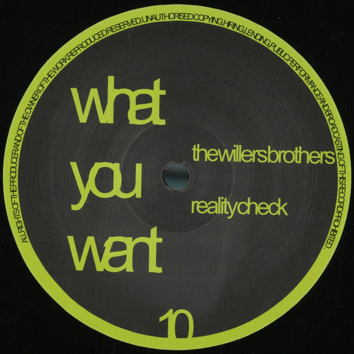 Front cover — The Willers Brothers — Reality Check