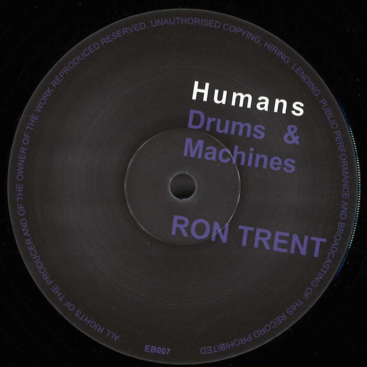 Front cover — Ron Trent — Humans Drums & Machines ( Elements/ Blazzin)