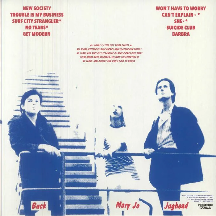 Back cover — MODERNETTES — Gone But Not Forgiven (reissue)