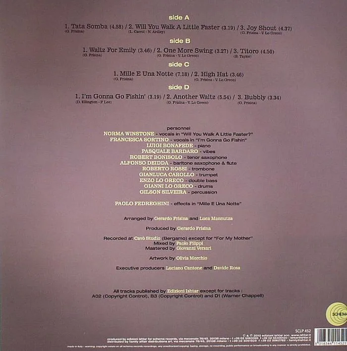 Back cover — Gerardo FRISINA — Join The Dance