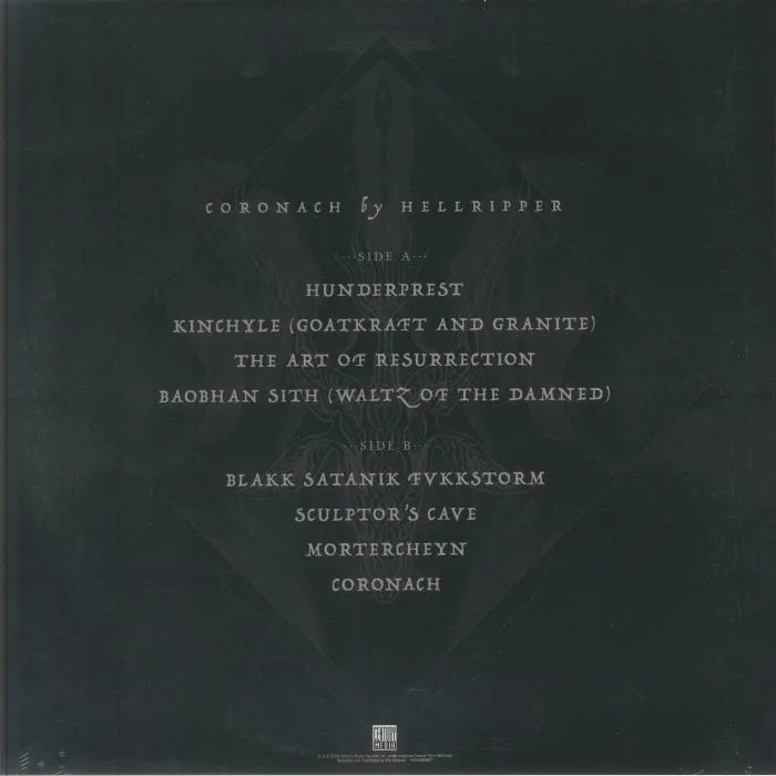 Обратная сторона обложки — HELLRIPPER — Coronach