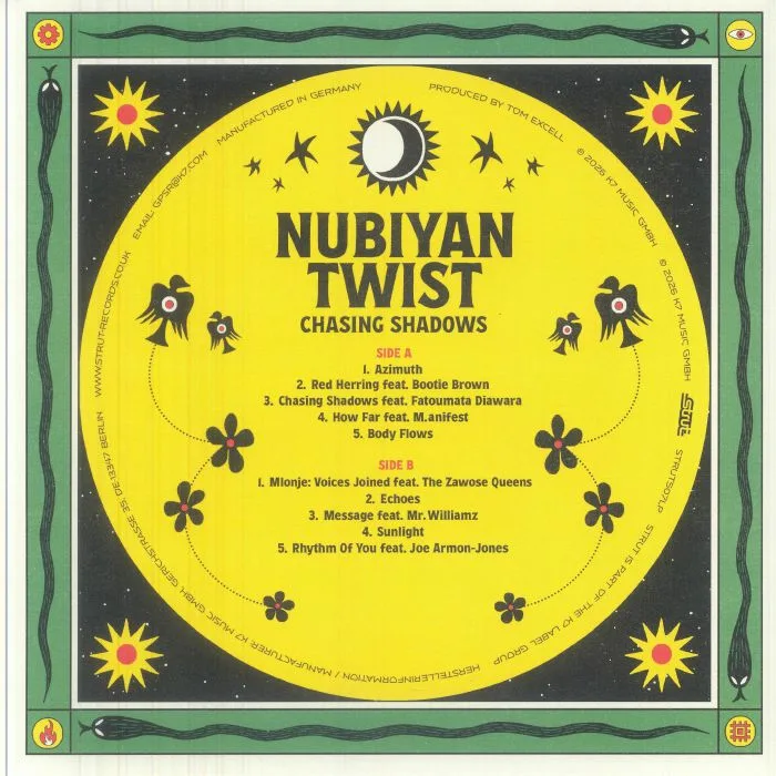 Back cover — NUBIYAN TWIST — Chasing Shadows