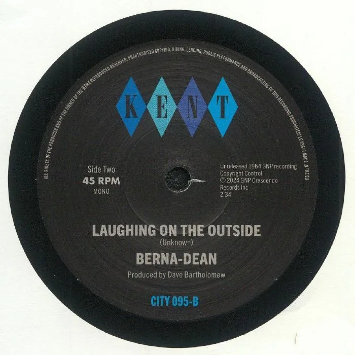 Back cover — BERNA DEAN — Don't Try To Tell Me