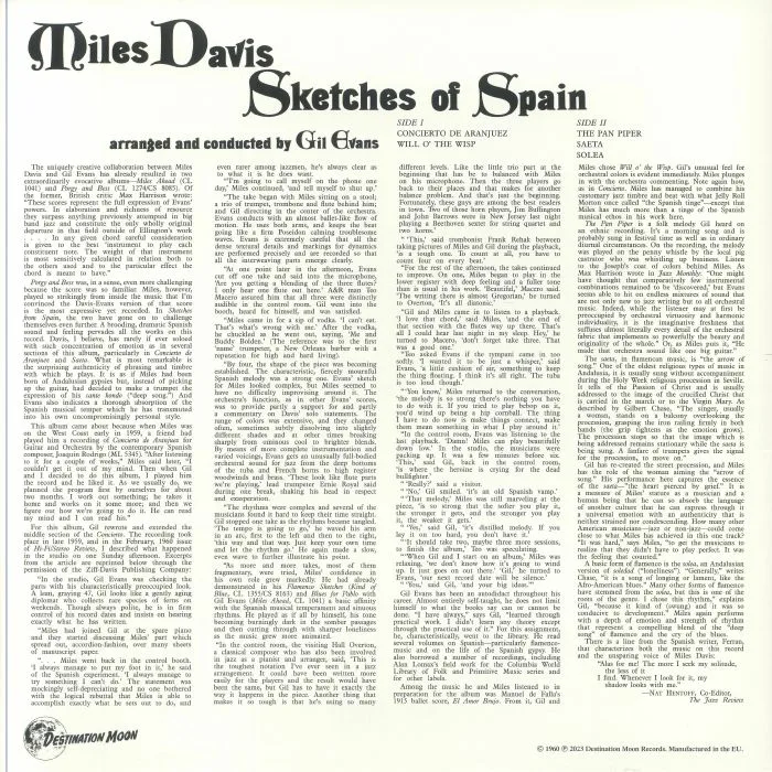 Обратная сторона обложки — Miles DAVIS — Sketches Of Spain (reissue)