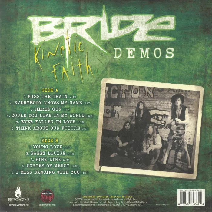 Back cover — BRIDE — Kinetic Faith Demos