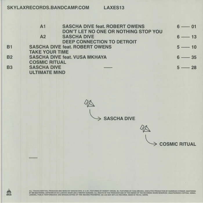 Back cover — Sascha DIVE — Cosmic Ritual