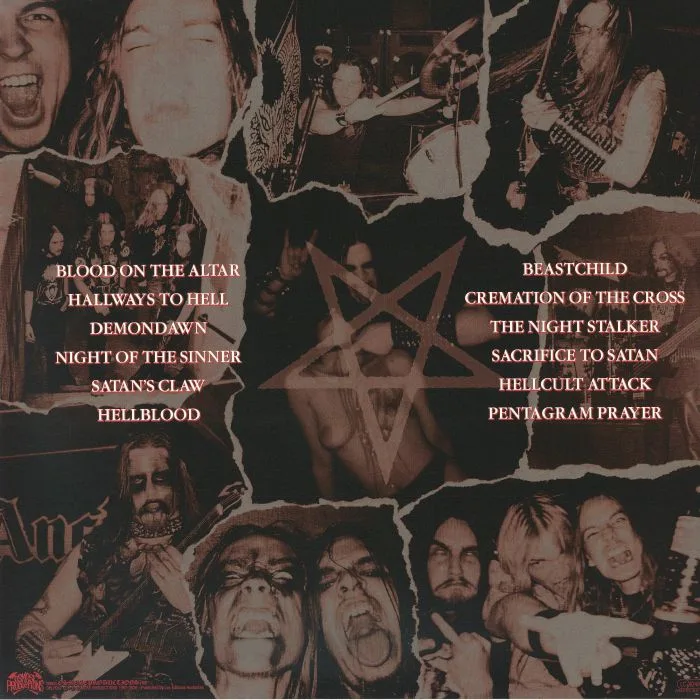 Обратная сторона обложки — BEWITCHED — Pentagram Prayer