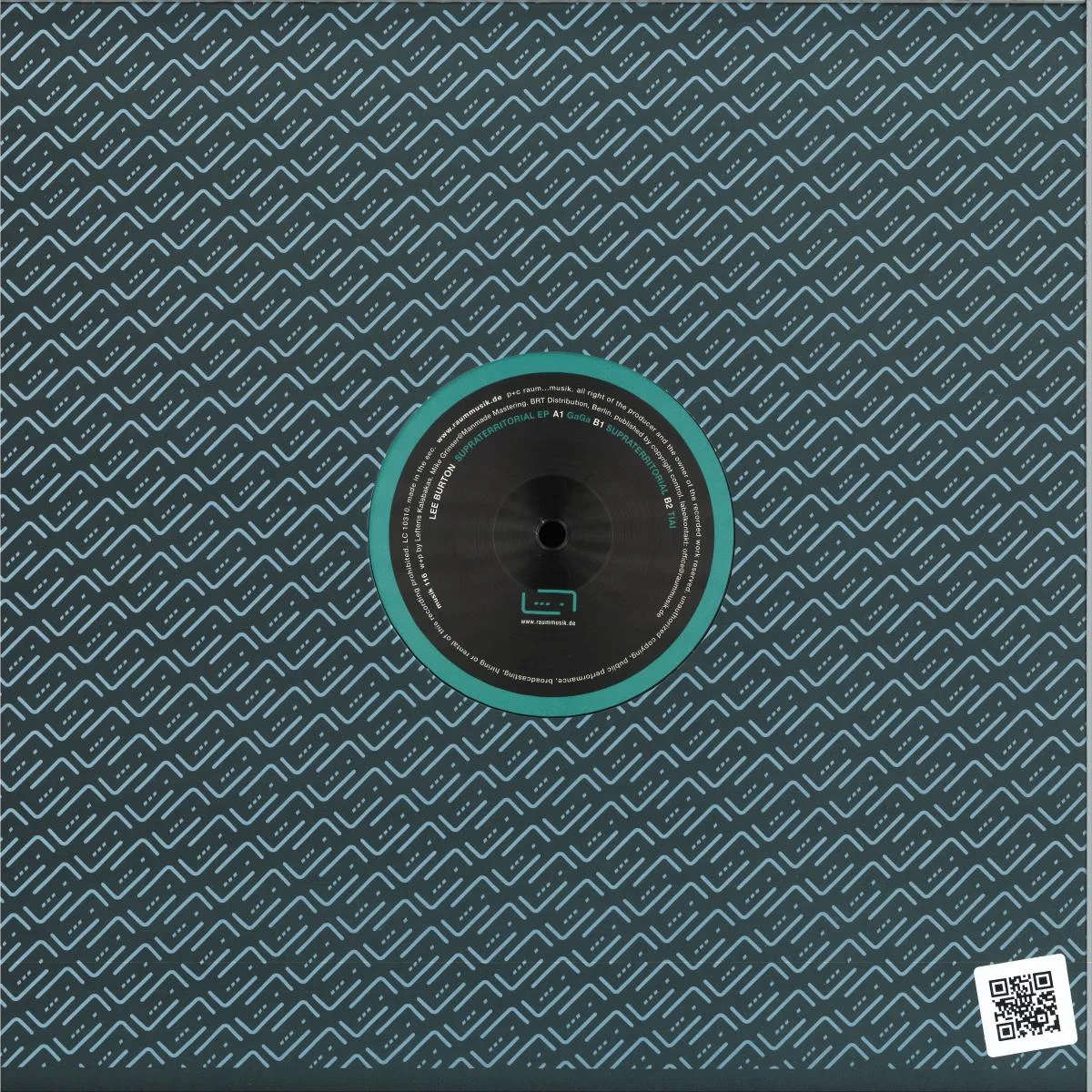 Обратная сторона обложки — Lee Burton — Supraterritorial EP