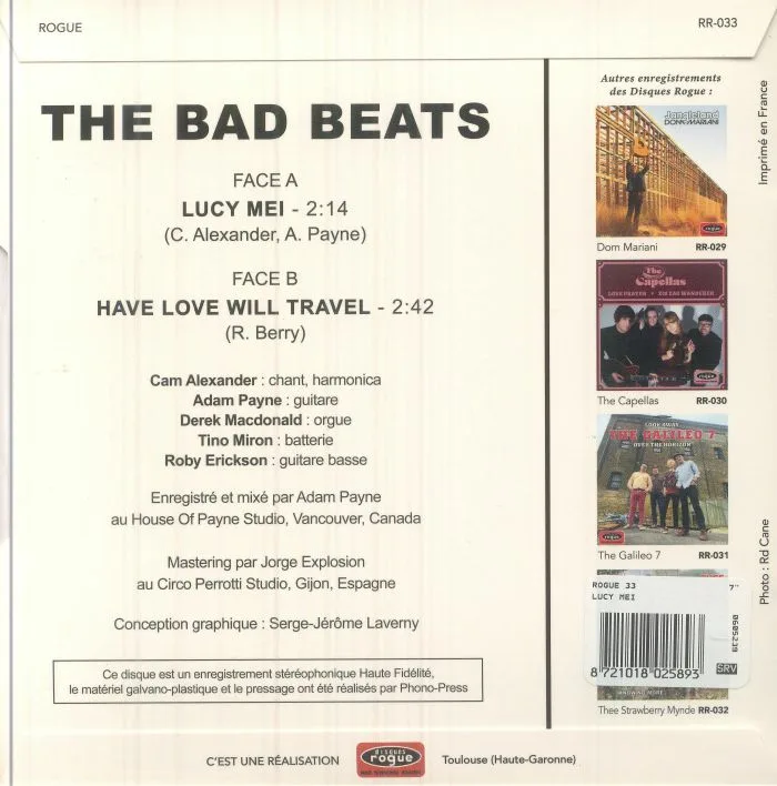Back cover — The BAD BEATS — Lucy Mei