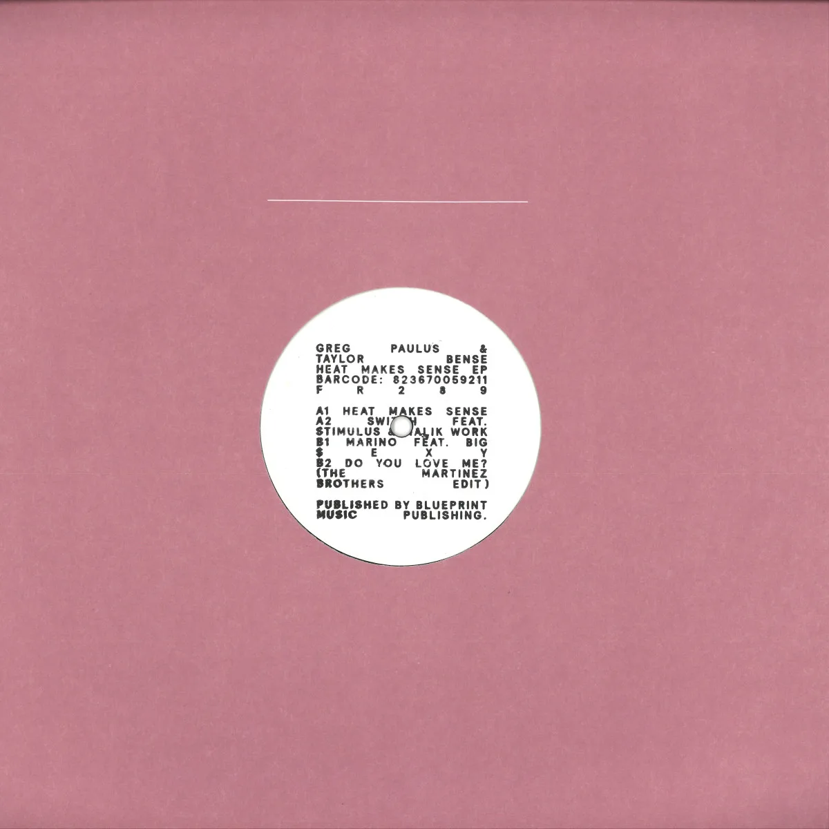 Front cover — Greg Paulus&Taylor Bense — Heat Makes Sense EP