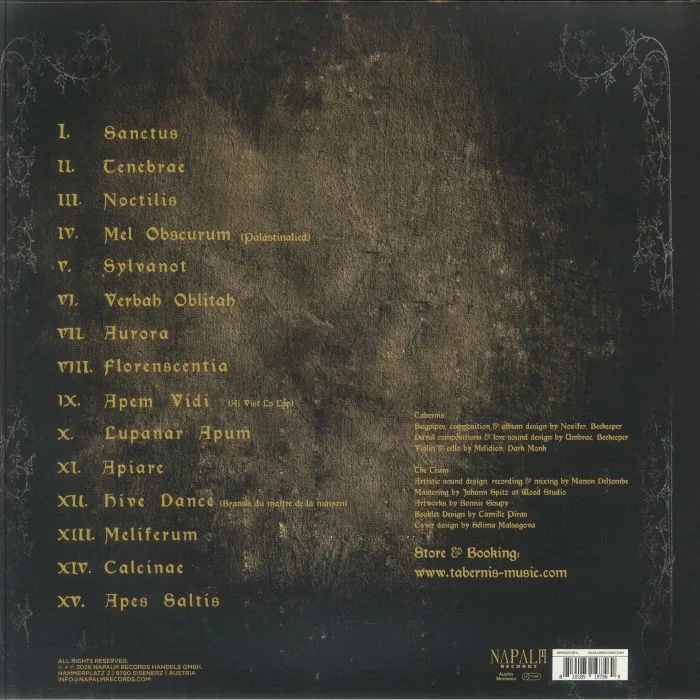Обратная сторона обложки — TABERNIS — Seasons Of The Dark Hive