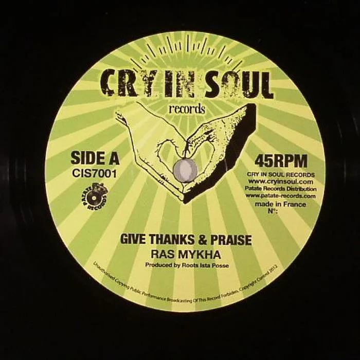 Ras MYKHA / FISHERMAN STEPPER — Cry In Soul 7001