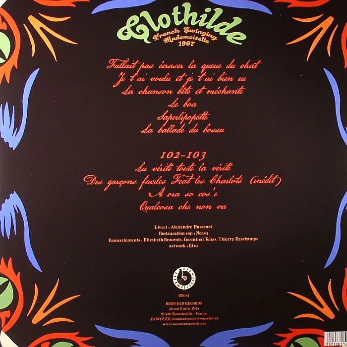Back cover — CLOTHILDE — French Swinging Mademoiselle 1967