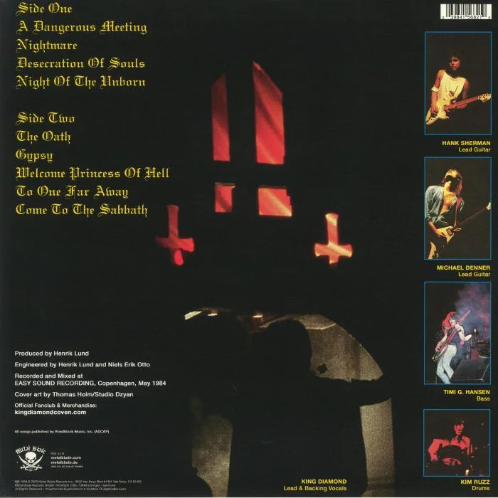 Back cover — MERCYFUL FATE — Don't Break The Oath (reissue)