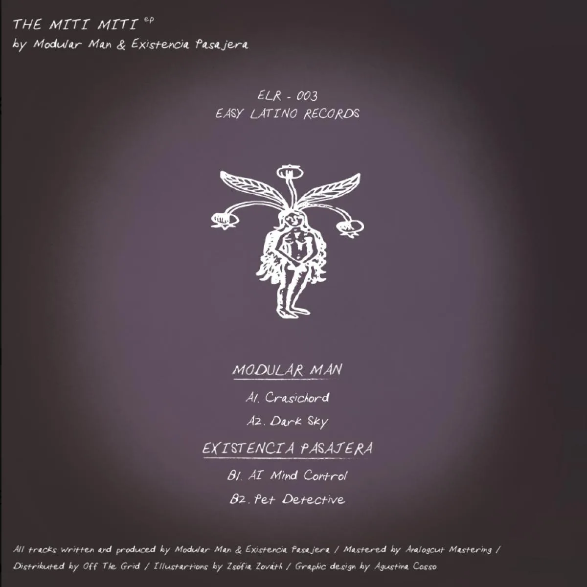 Обратная сторона обложки — Modular Man & Existencia Pasajera — The Miti Miti EP