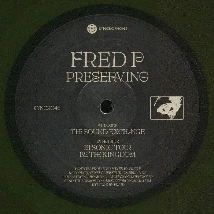 Лицевая сторона обложки — FRED P — Preserving