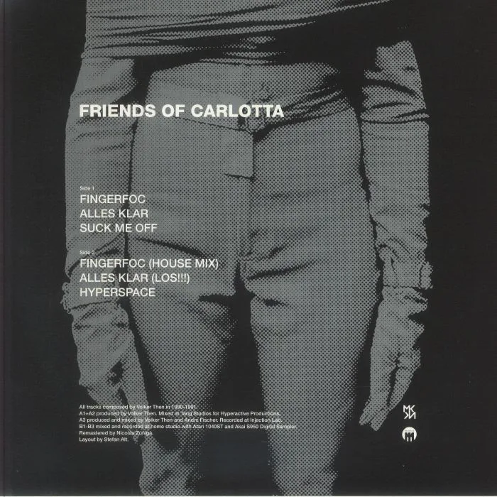 Обратная сторона обложки — FRIENDS OF CARLOTTA — Fingerfoc / Alles Klar EP