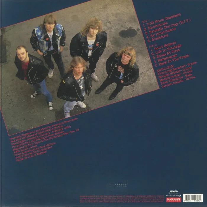 Обратная сторона обложки — ARTILLERY — By Inheritance (reissue)