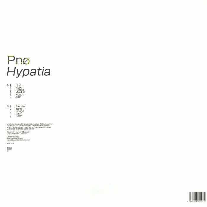 Back cover — PNO — Hypatia